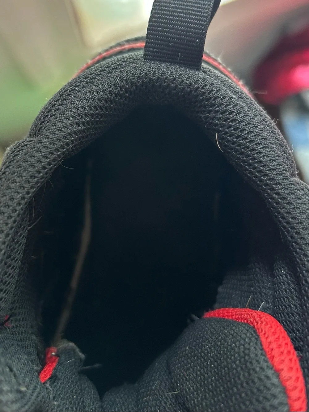 Nike Court Borough Mid 2 GS Black Red Bred Sneakers Youth Strap High Top